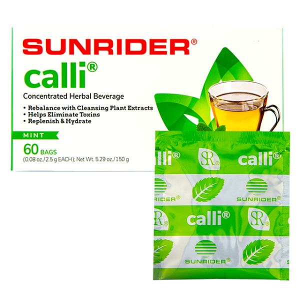 Sunrider Calli Tea Mint 60 Pack www.SunHealthAz.com