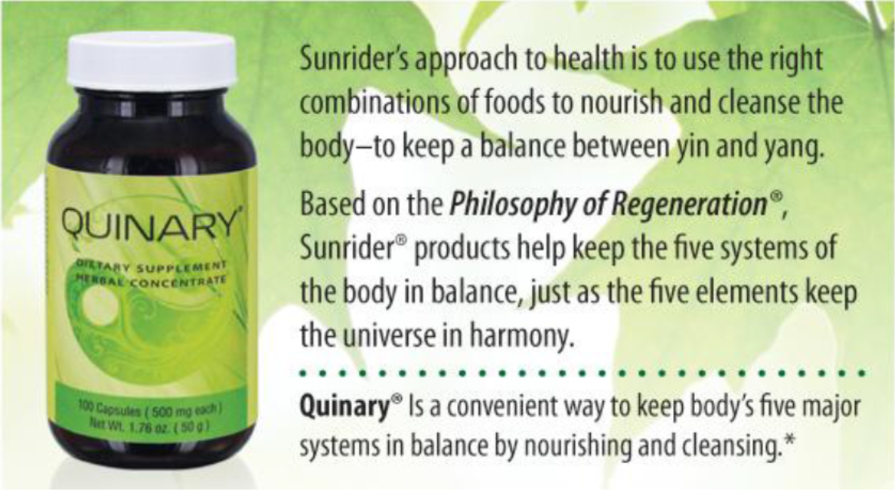 Quinary balances the five system of the body