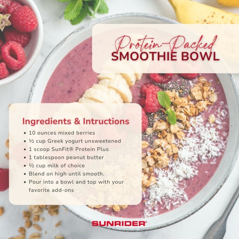 SunFit® Protein Plus smoothie bowl recipe